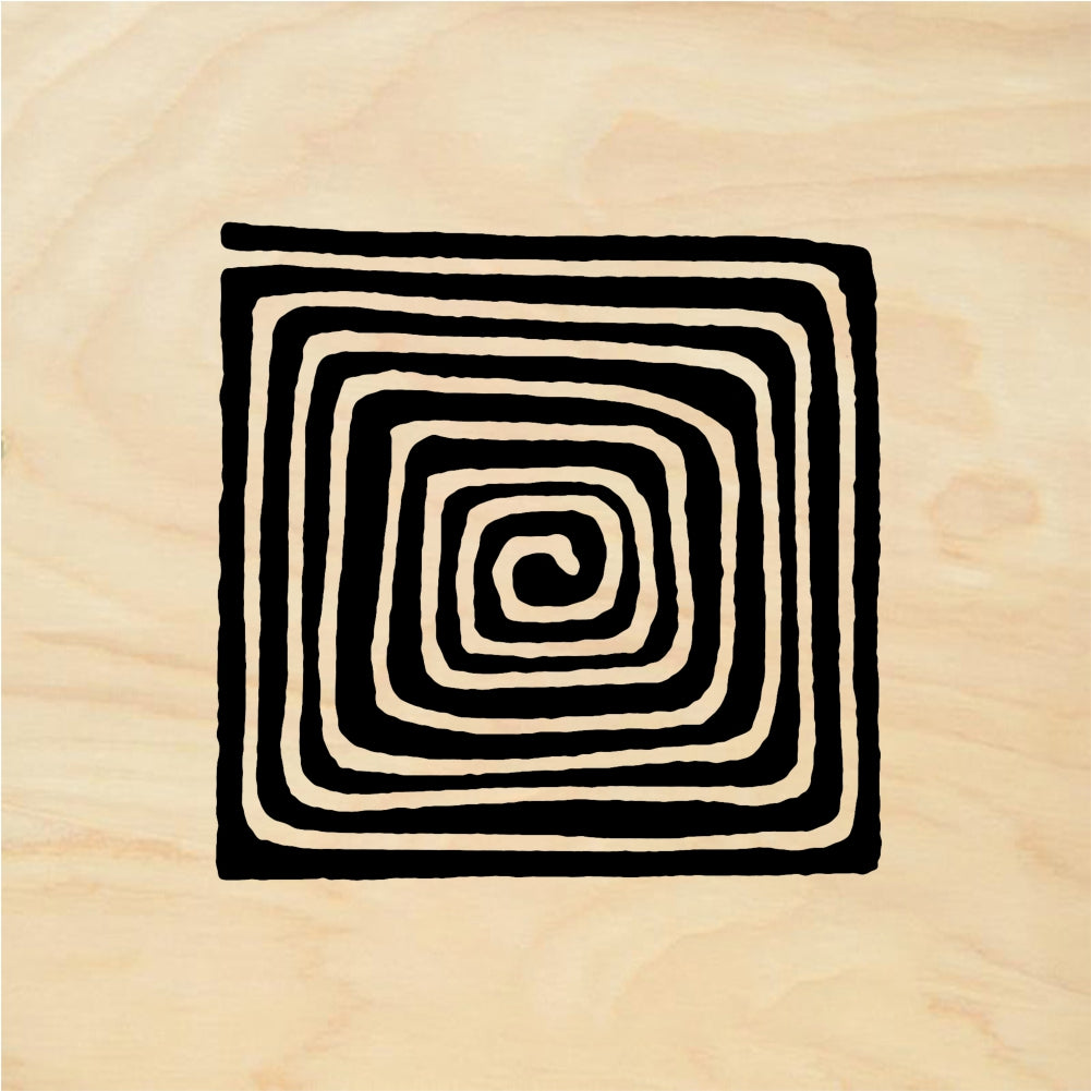 StampaFe Square maze - Rubber Stamp 1.5 x 1.5