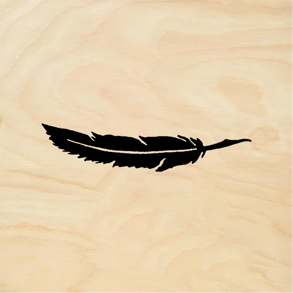 StampaFe Solid feather - Rubber Stamp 1.25 x 1