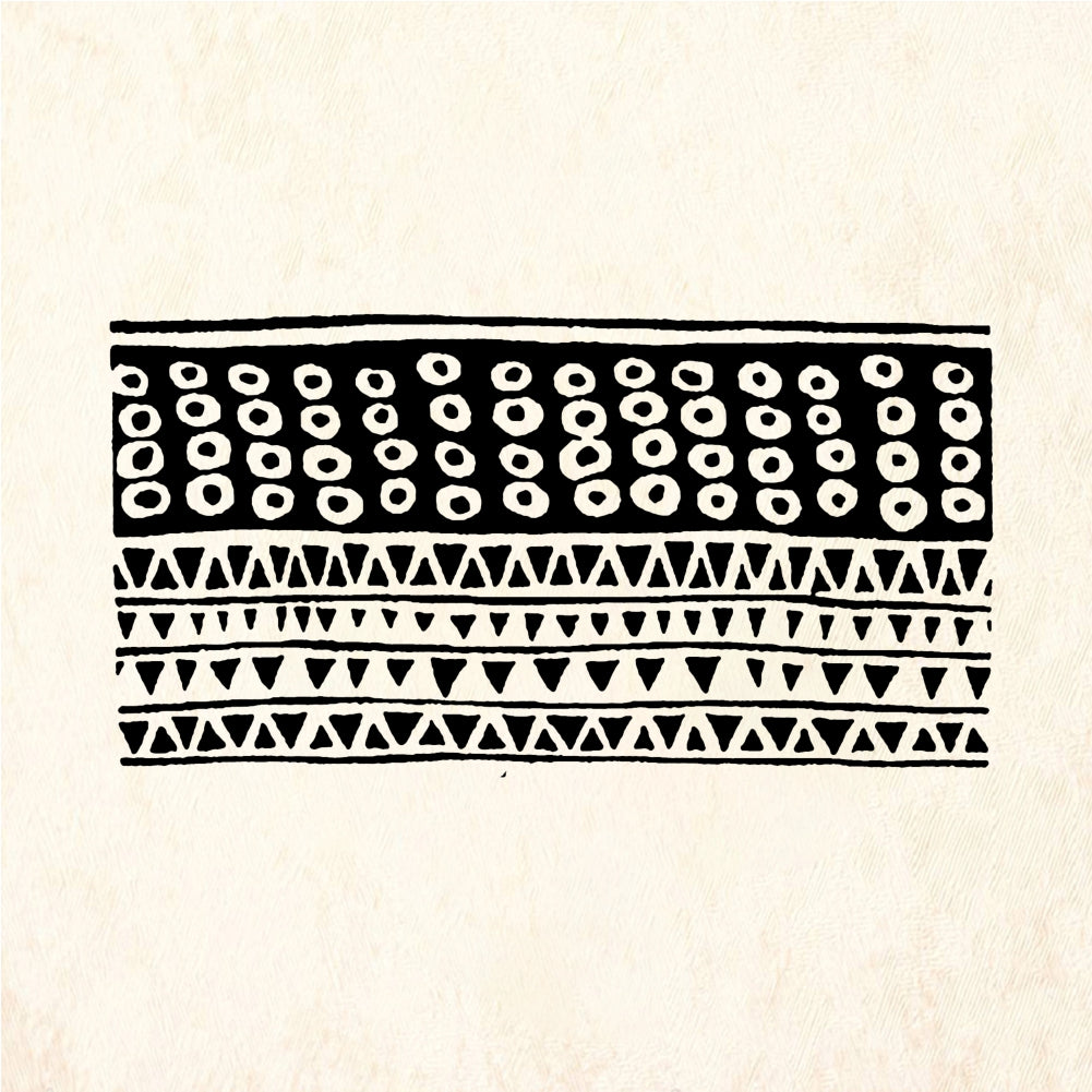 StampaFe Lots of triangles & Os Triangles and Circles - Rubber Stamp 3 x 1