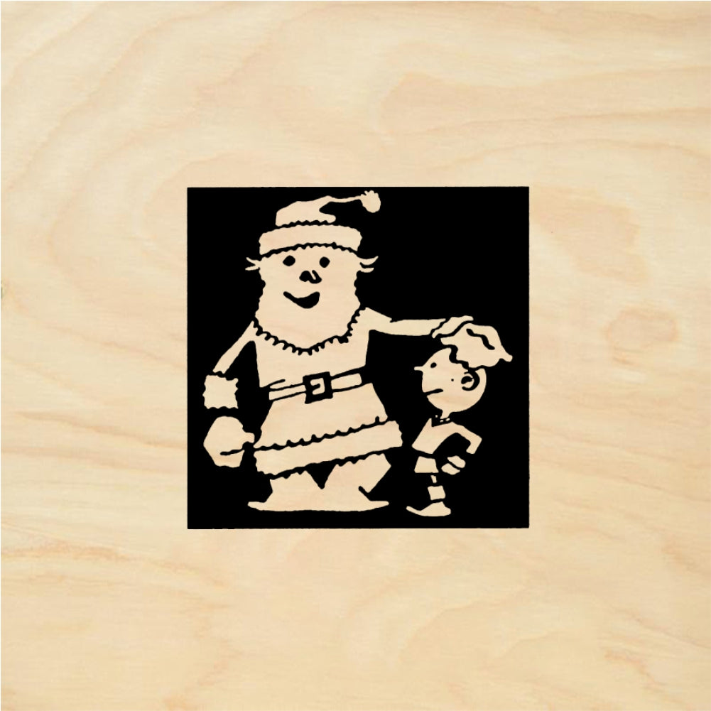 StampaFe Santa Square - Rubber Stamp 1.25 x 1.25