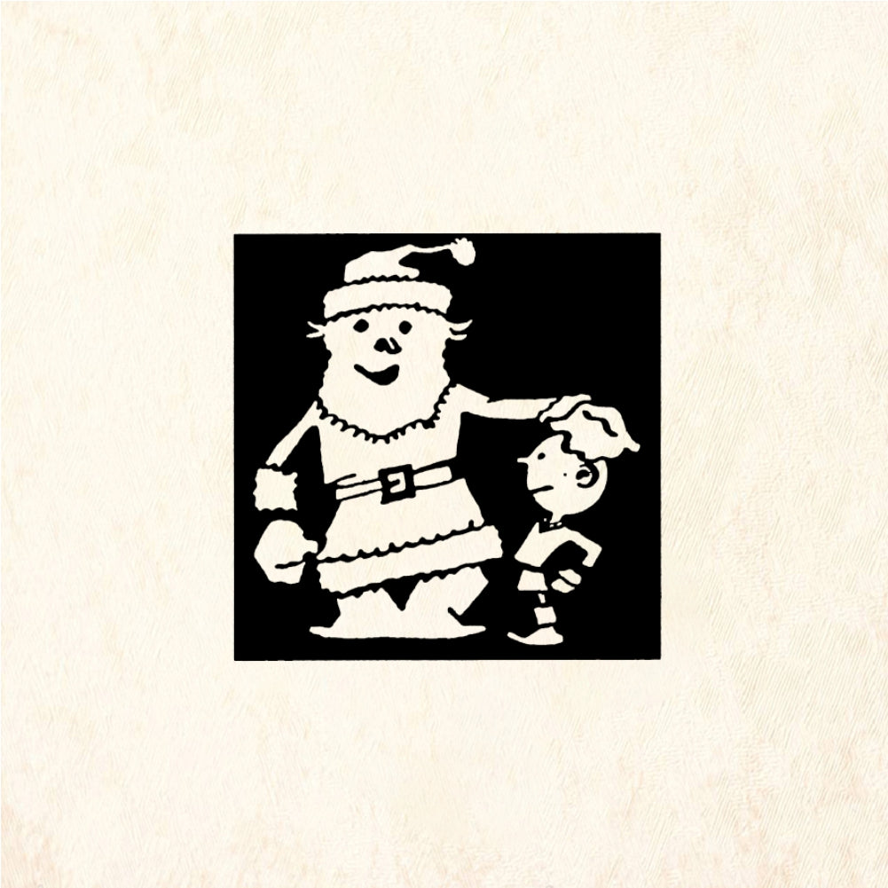 StampaFe Santa Square - Rubber Stamp 1.25 x 1.25