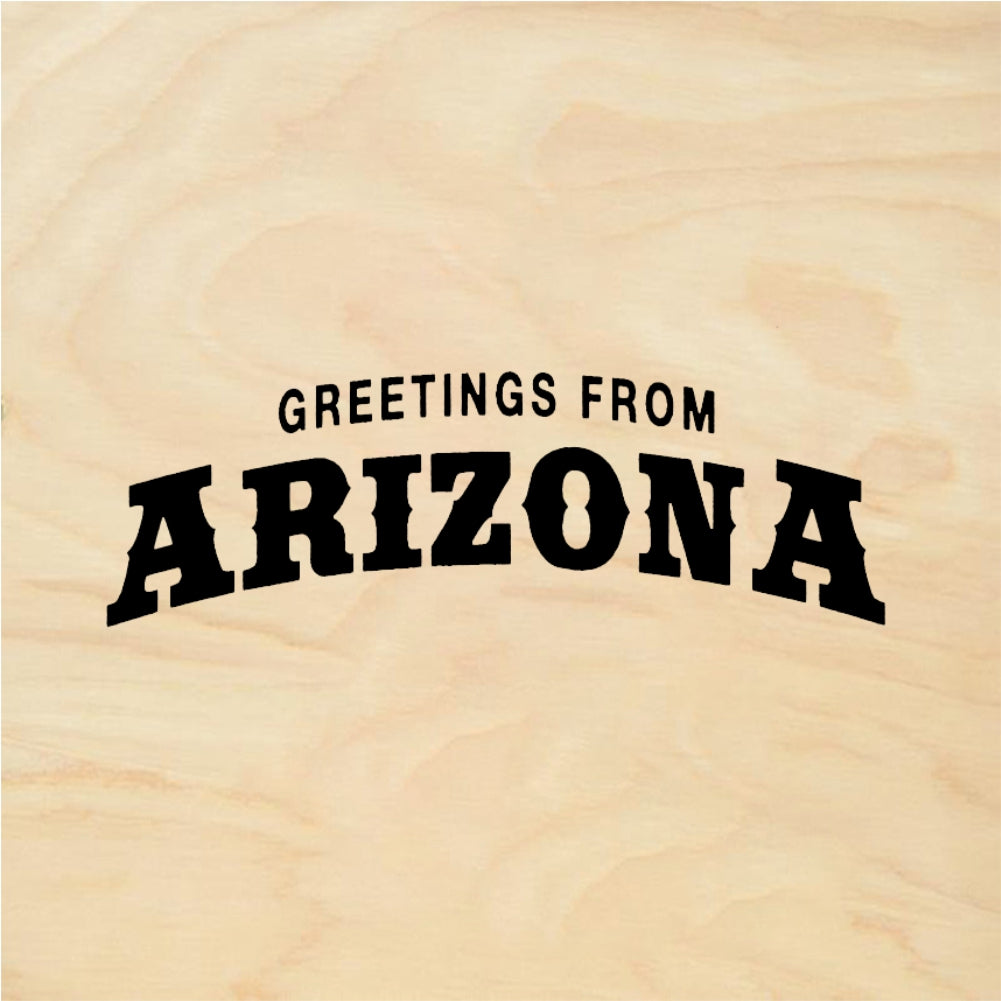 StampaFe GREETINGS FROM ARIZONA - Rubber Stamp 2.25 x 0.75
