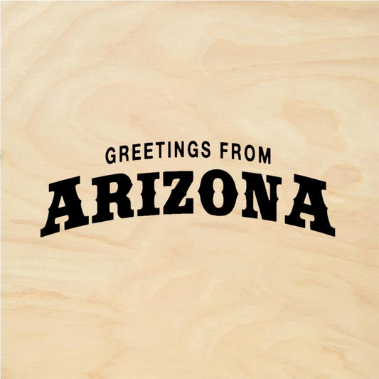 StampaFe GREETINGS FROM ARIZONA - Rubber Stamp 2.25 x 0.75