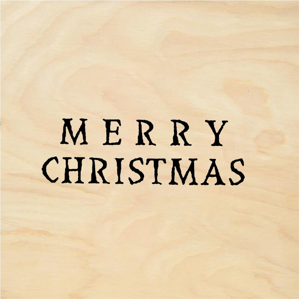 StampaFe MERRY CHRISTMAS, tiny Merry Christmas - Rubber Stamp 0.75 x 0.25