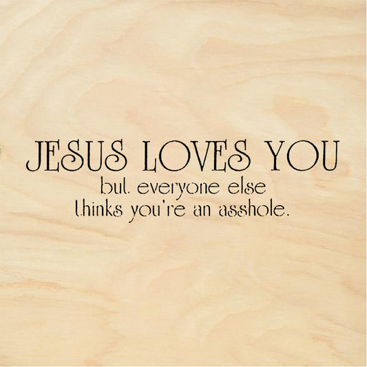 StampaFe JESUS LOVES YOU - Rubber Stamp 1 x 1