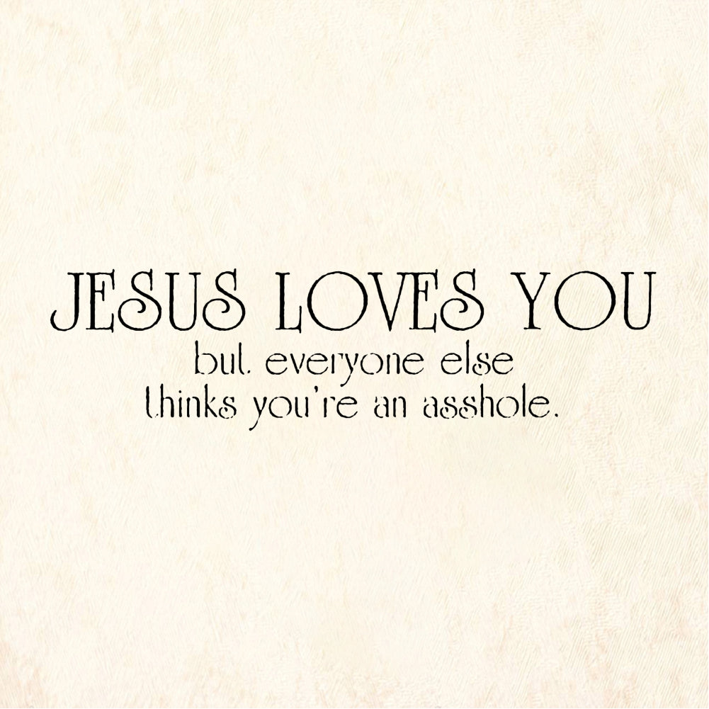 StampaFe JESUS LOVES YOU - Rubber Stamp 1 x 1