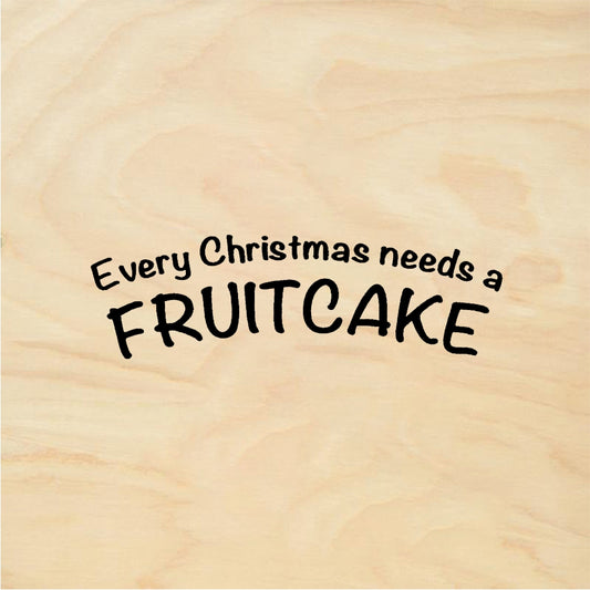 StampaFe Every Christmas FRUITCAKE Christmas Fruitcake - Rubber Stamp 2 x 0.75
