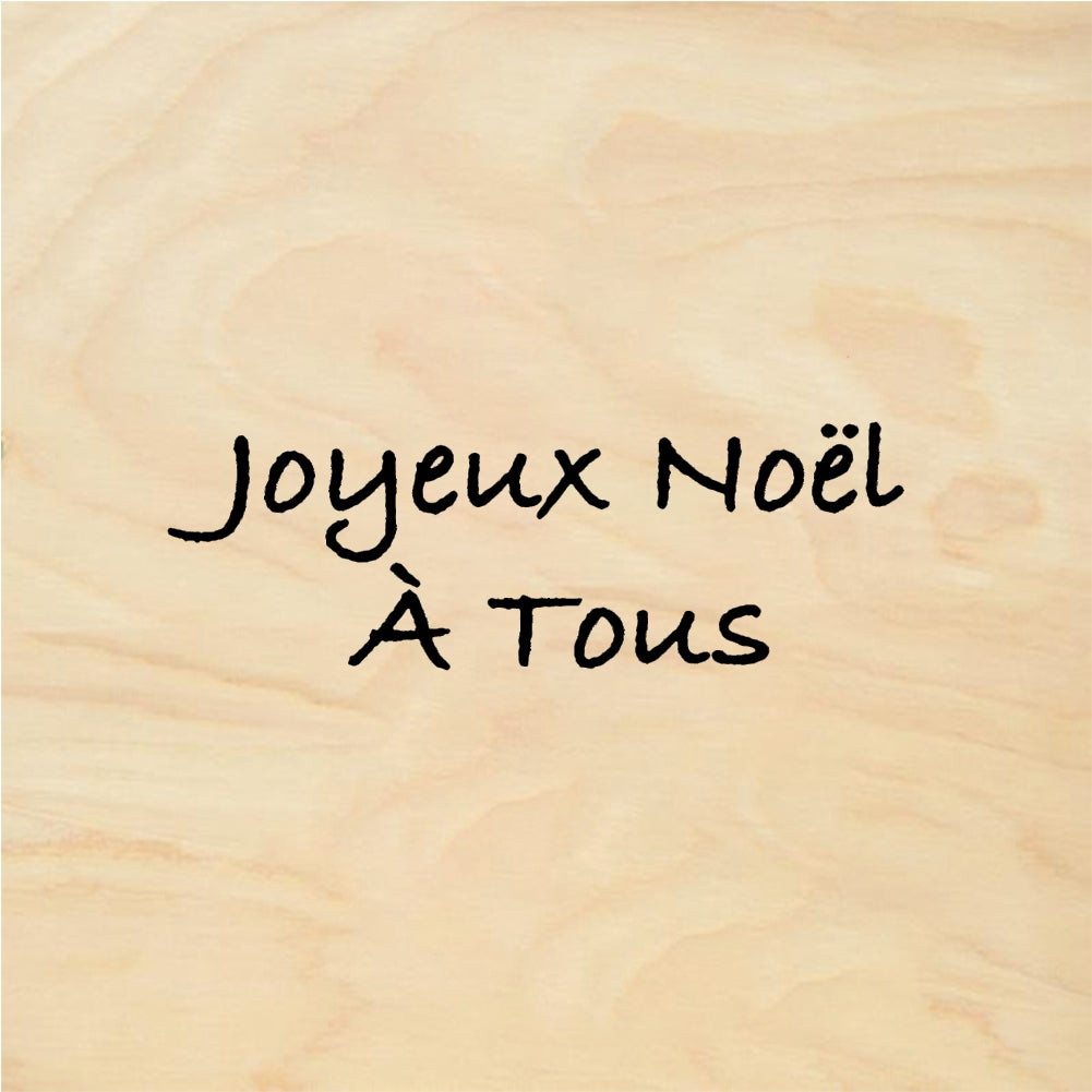 StampaFe Joyeux Noel A Tous Joyeux Noel - Rubber Stamp 1.5 x 0.5