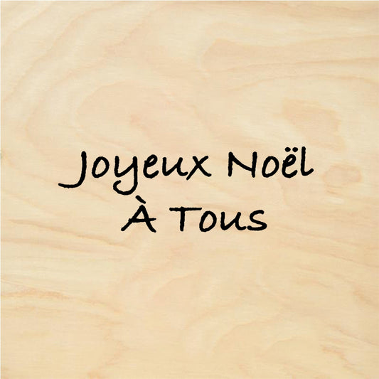 StampaFe Joyeux Noel A Tous Joyeux Noel - Rubber Stamp 1.5 x 0.5