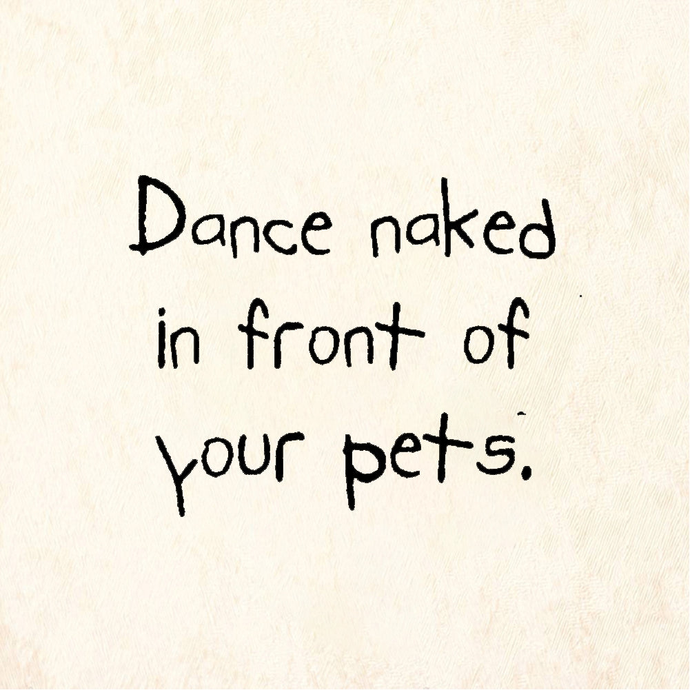 StampaFe Dance naked in front of pets Dance Naked Pets - Rubber Stamp