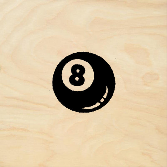 StampaFe Eight ball - Rubber Stamp 1 x 0.75