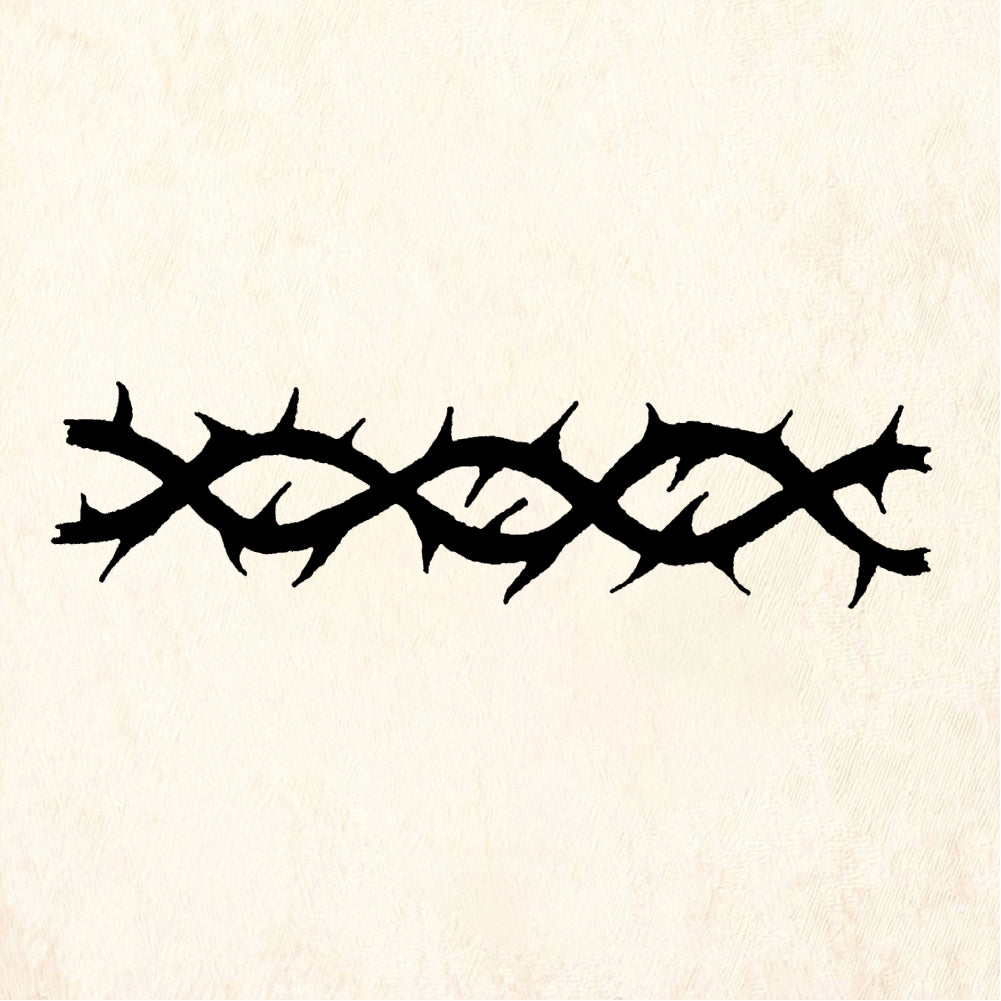 StampaFe Thorny Vine Border Rubber Art Stamp