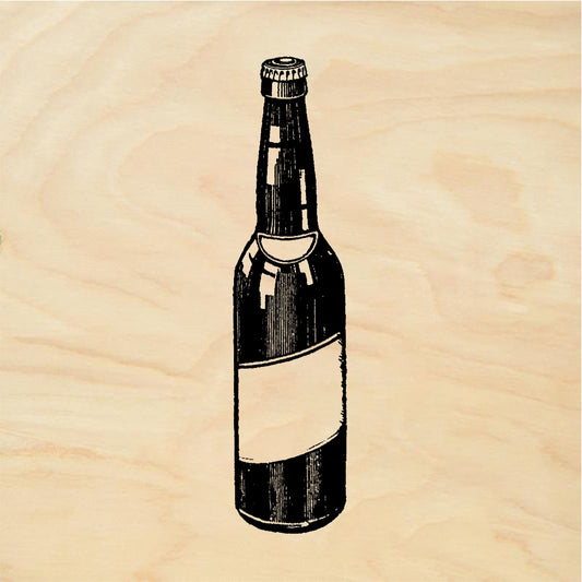 StampaFe Bottle blank label - Rubber Stamp 1 x 3.5