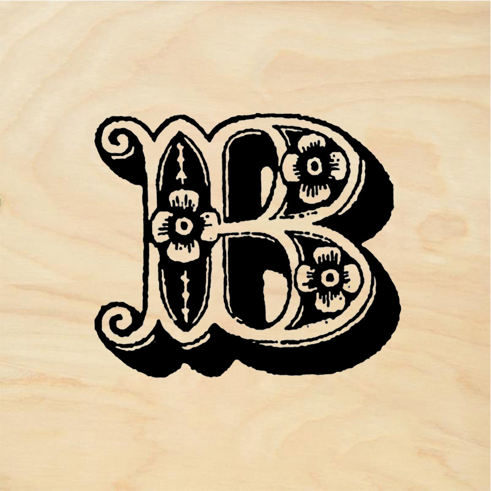 StampaFe Big Letter B - Rubber Stamp 1 x 1