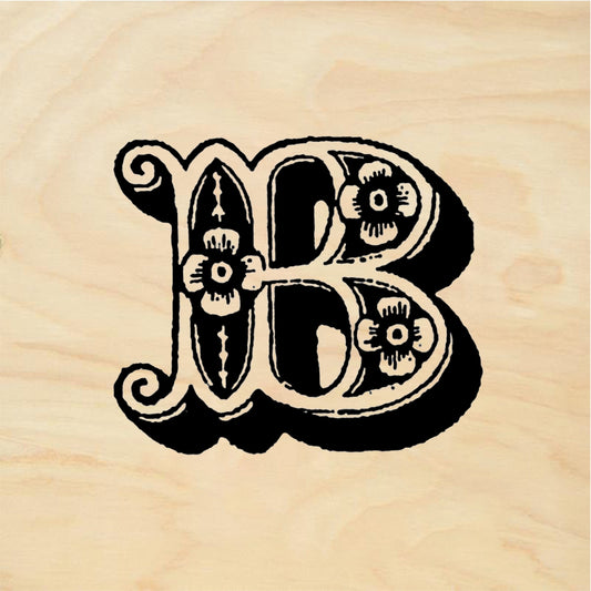 StampaFe Big Letter B - Rubber Stamp 1 x 1