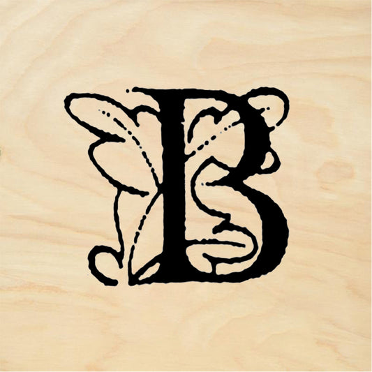 StampaFe Big Letter B - Rubber Stamp 1 x 1