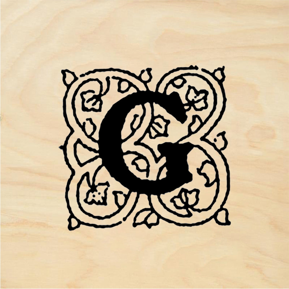 StampaFe Little Letter G - Rubber Stamp 1 x 1