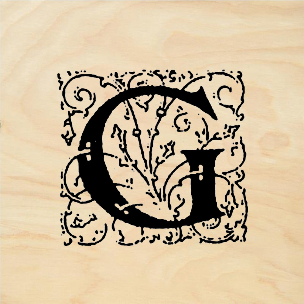 StampaFe Big Letter G - Rubber Stamp 1 x 1