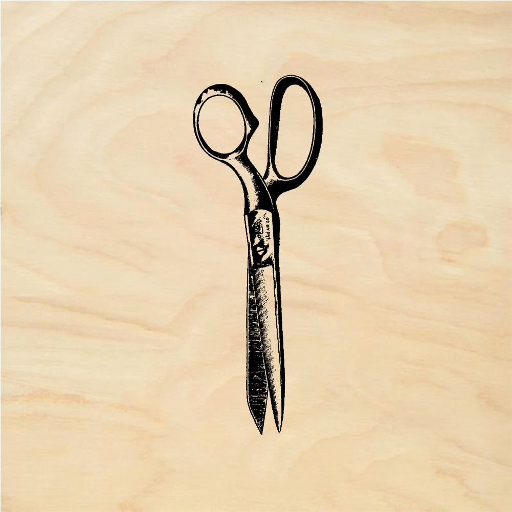 StampaFe Scissors #2 Vintage Scissors - Rubber Stamp 0.5 x 2