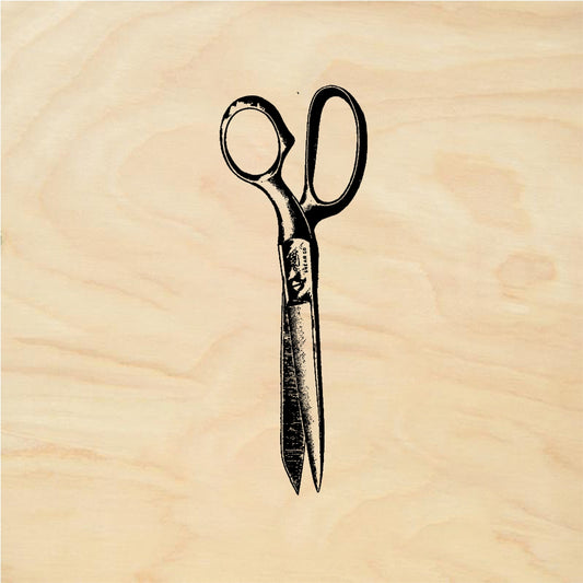 StampaFe Scissors #2 Vintage Scissors - Rubber Stamp 0.5 x 2