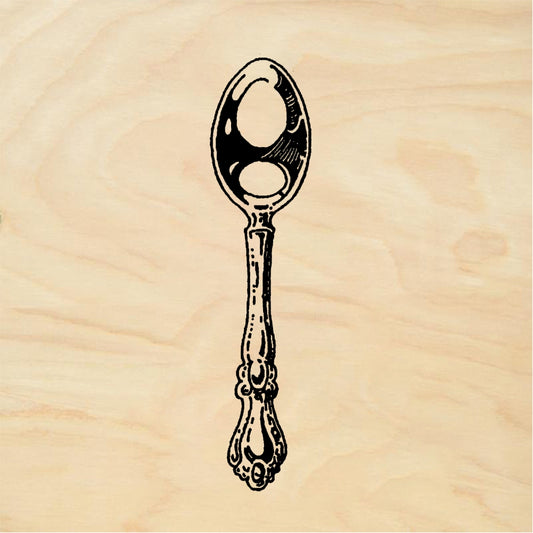 StampaFe Spoon Dinner Spoon - Rubber Stamp 0.75 x 0.25
