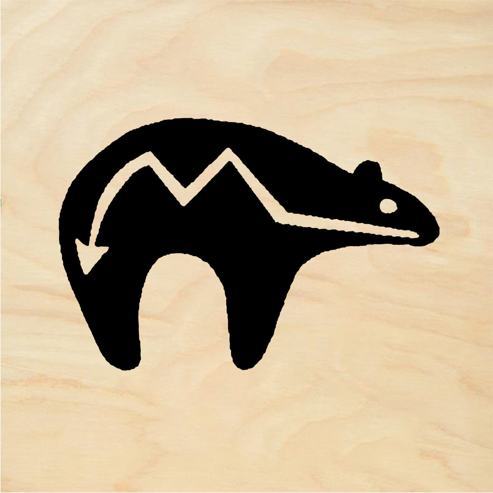 StampaFe Papa bear fetish, right Papa Bear Fetish Right - Rubber Stamp 1.5 x 0.5