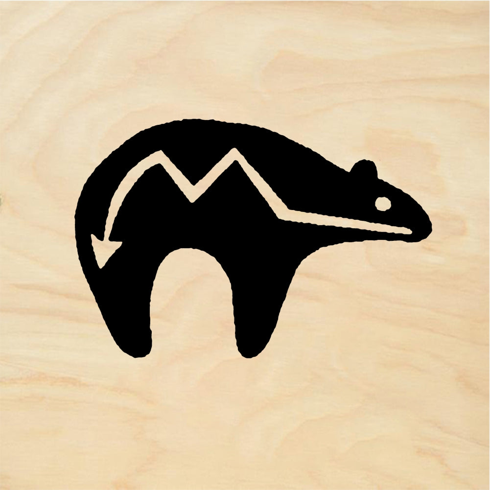 StampaFe Mama bear fetish, left Mama Bear Fetish Left - Rubber Stamp 1.75 x 1.25