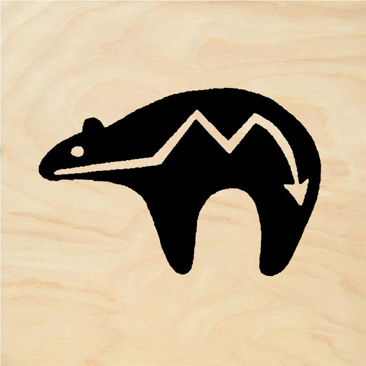 StampaFe Papa bear fetish, left Papa Bear Fetish Left - Rubber Stamp 1.75 x 0.75