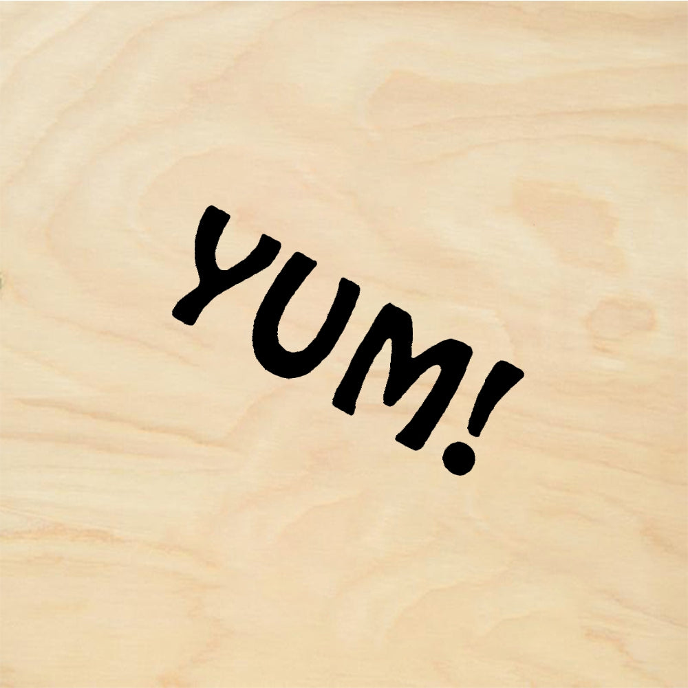 StampaFe YUM! Yum Text - Rubber Stamp 1 x 0.75