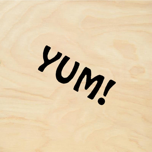StampaFe YUM! Yum Text - Rubber Stamp 1 x 0.75