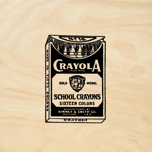 StampaFe Crayola box Crayola Crayons Box - Rubber Stamp 1 x 1.75