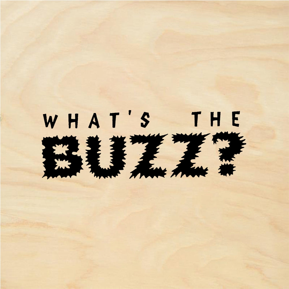 StampaFe WHAT'S THE BUZZ? Whats The Buzz - Rubber Stamp 2.25 x 1