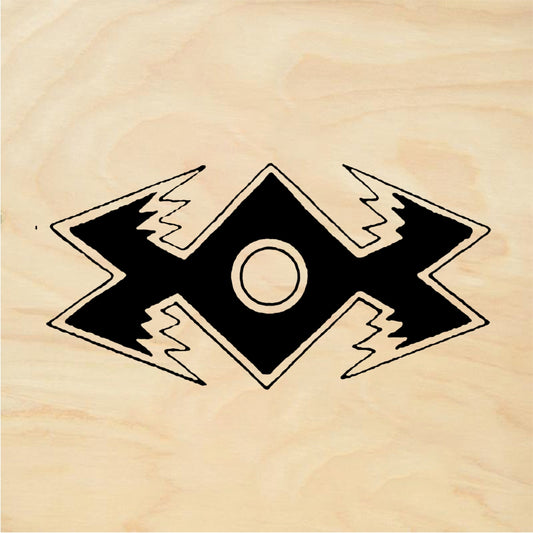 StampaFe Birdwing border - Rubber Stamp 2 x 0.75