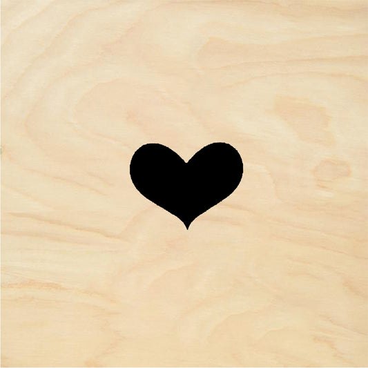StampaFe Solid heart, tiny Solid Heart - Rubber Stamp 0.25 x 0.5