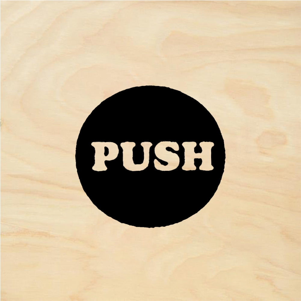 StampaFe PUSH - Rubber Stamp 0.5 x 0.25