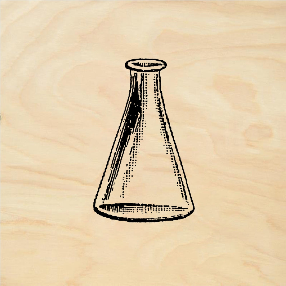 StampaFe Laboratory Flask - Rubber Stamp 0.5 x 1