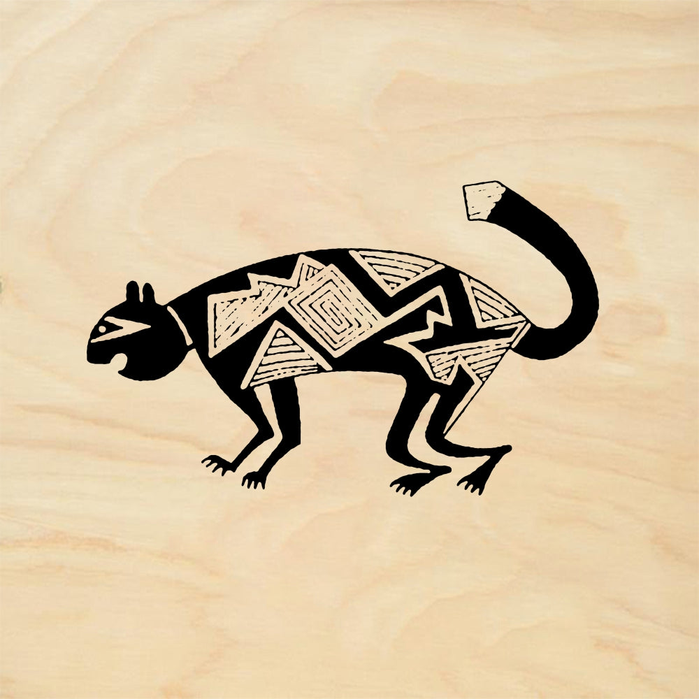 StampaFe Indian raccoon Petroglyph Raccoon - Rubber Stamp 1.5 x 1