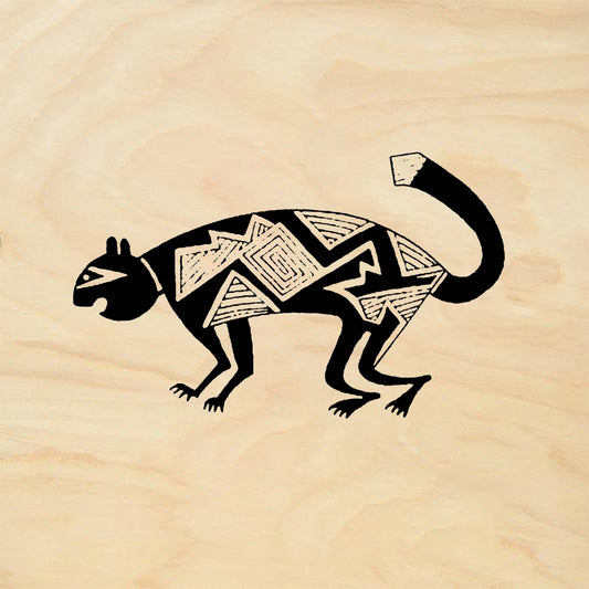StampaFe Indian raccoon Petroglyph Raccoon - Rubber Stamp 1.5 x 1