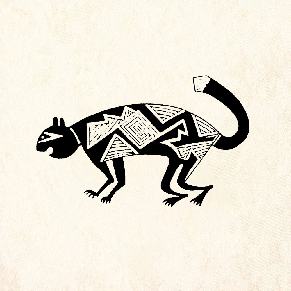 StampaFe Indian raccoon Petroglyph Raccoon - Rubber Stamp 1.5 x 1