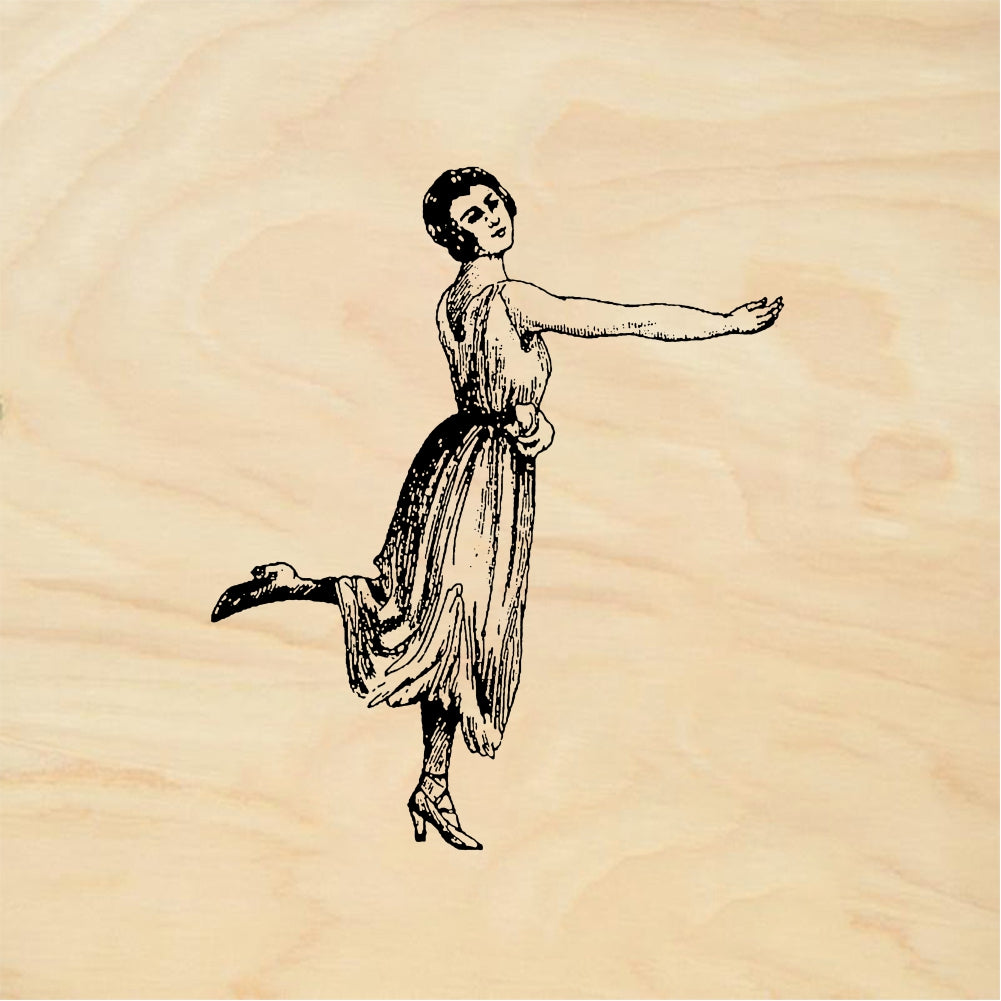 StampaFe Dancing Bonnie, right Dancing Bonnie Right - Rubber Stamp 1.5 x 2