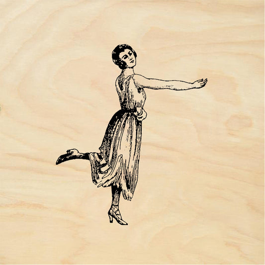 StampaFe Dancing Bonnie, right Dancing Bonnie Right - Rubber Stamp 1.5 x 2
