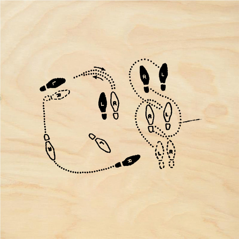 StampaFe Impossible dance steps Dance Steps - Rubber Stamp 1.75 x 0.75