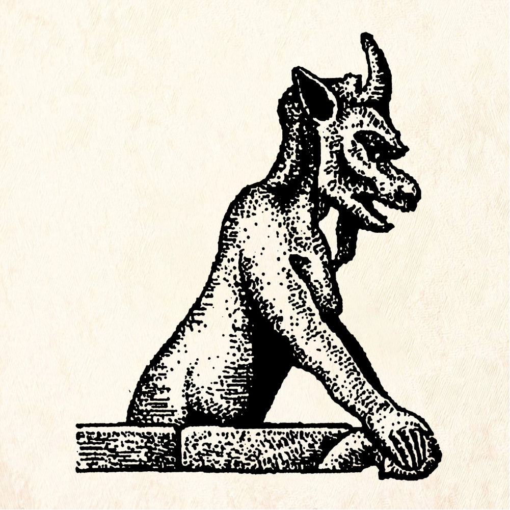 StampaFe Horned Rubber Stamp 1.25 x 1.5