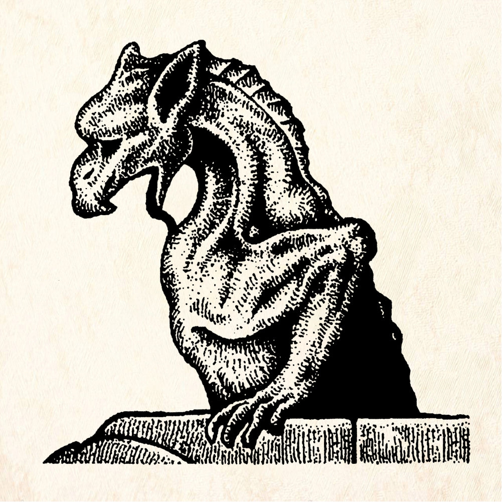 StampaFe Dragon Rubber Stamp 1.75 x 1.75