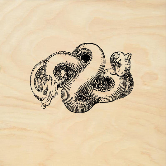 StampaFe Serpent knot Knotted Serpent - Rubber Stamp 1.75 x 1