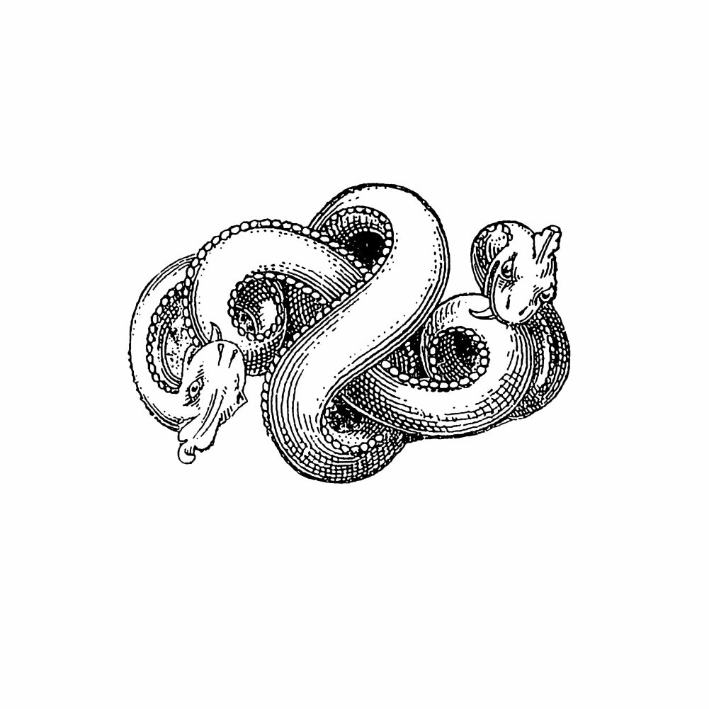 StampaFe Serpent knot Knotted Serpent - Rubber Stamp 1.75 x 1