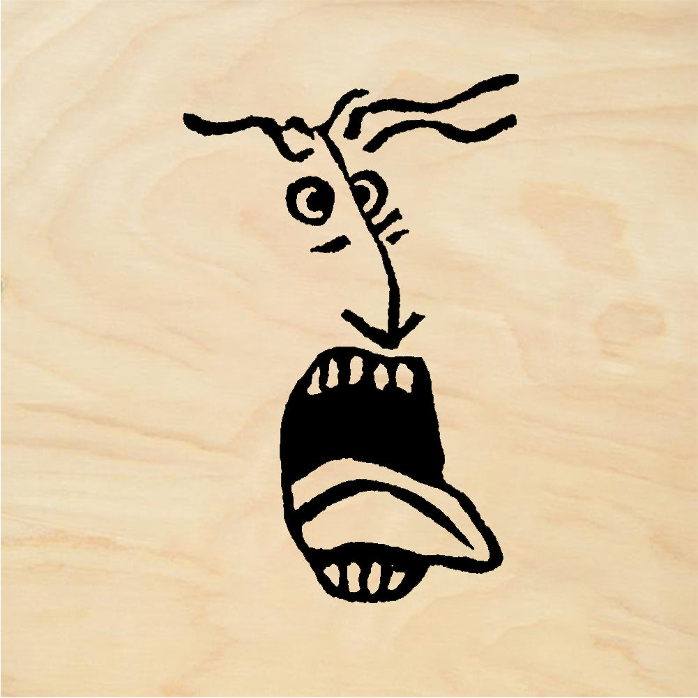 StampaFe Aargh man Aargh Screaming Man - Rubber Stamp 1 x 0.5