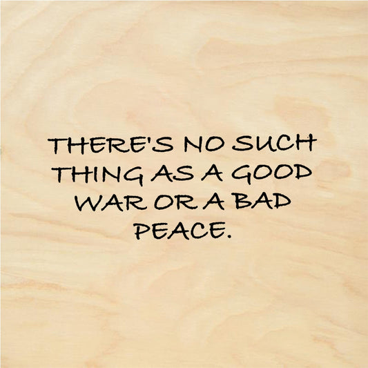 StampaFe No good war or bad peace - Rubber Stamp 2 x 1
