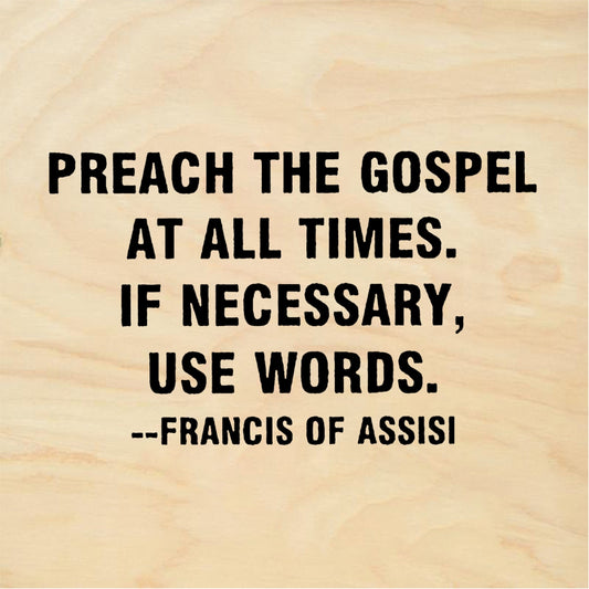 StampaFe PREACH THE GOSPEL - Rubber Stamp 1.75 x 1