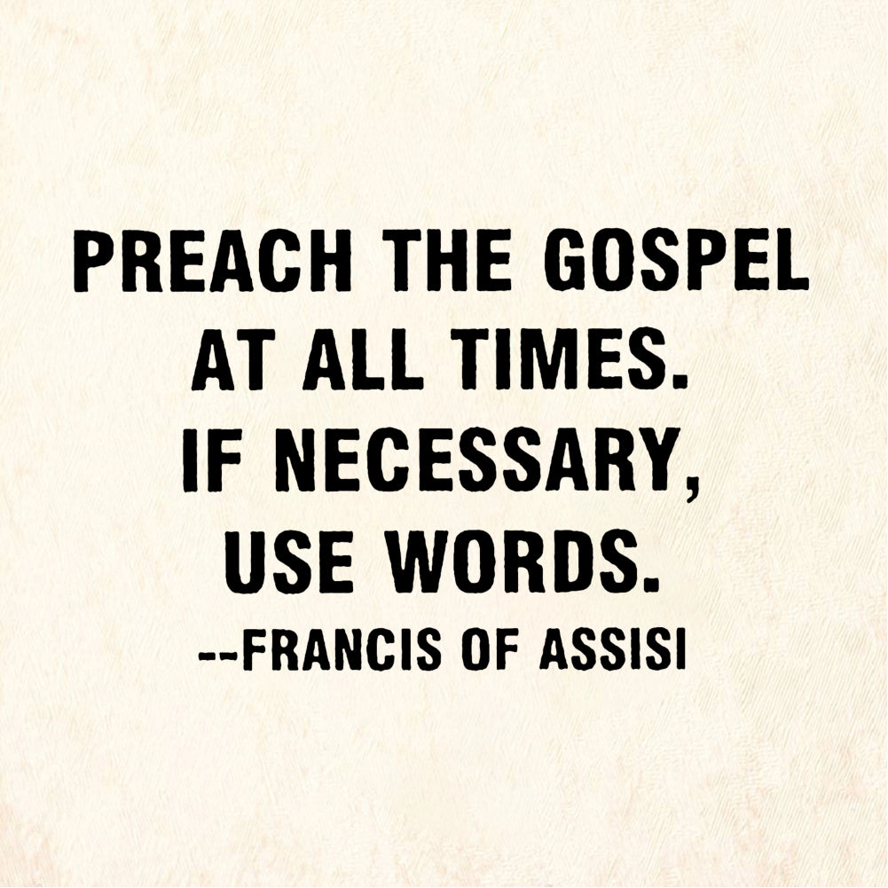 StampaFe PREACH THE GOSPEL - Rubber Stamp 1.75 x 1